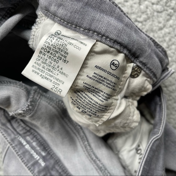 AG ADRIANO GOLDSHMEID SKINNY LEGGING ANKLE JEANS SIZE 25R - Picture 3 of 14